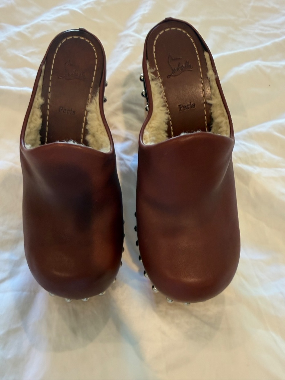 Christian Louboutin Leather Mules - Picture 2 of 7